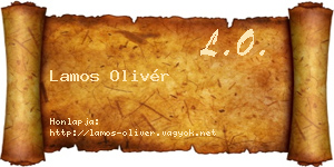 Lamos Olivér névjegykártya
