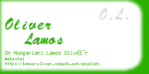 oliver lamos business card